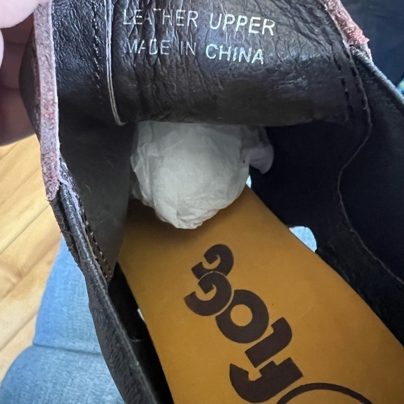 Flogg leather wooden bottoms heeded studded wooden booties - Picture 8 of 8